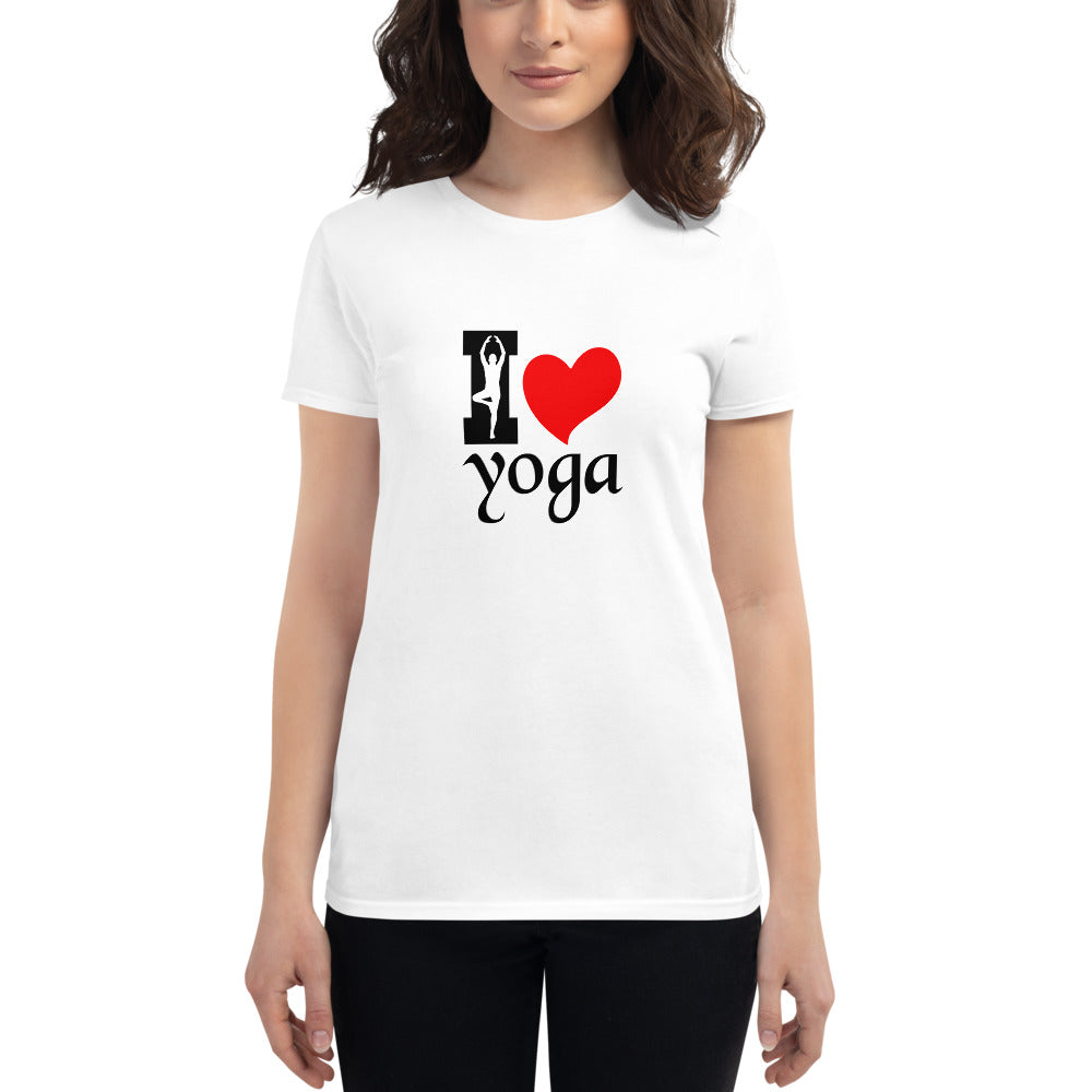 I LOVE YOGA - Women's short sleeve t-shirt