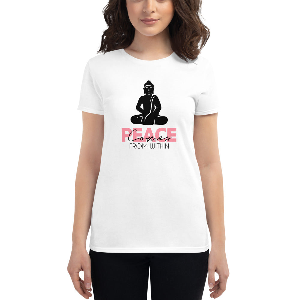 PEACE COMES FROM WITHIN - Women's short sleeve t-shirt