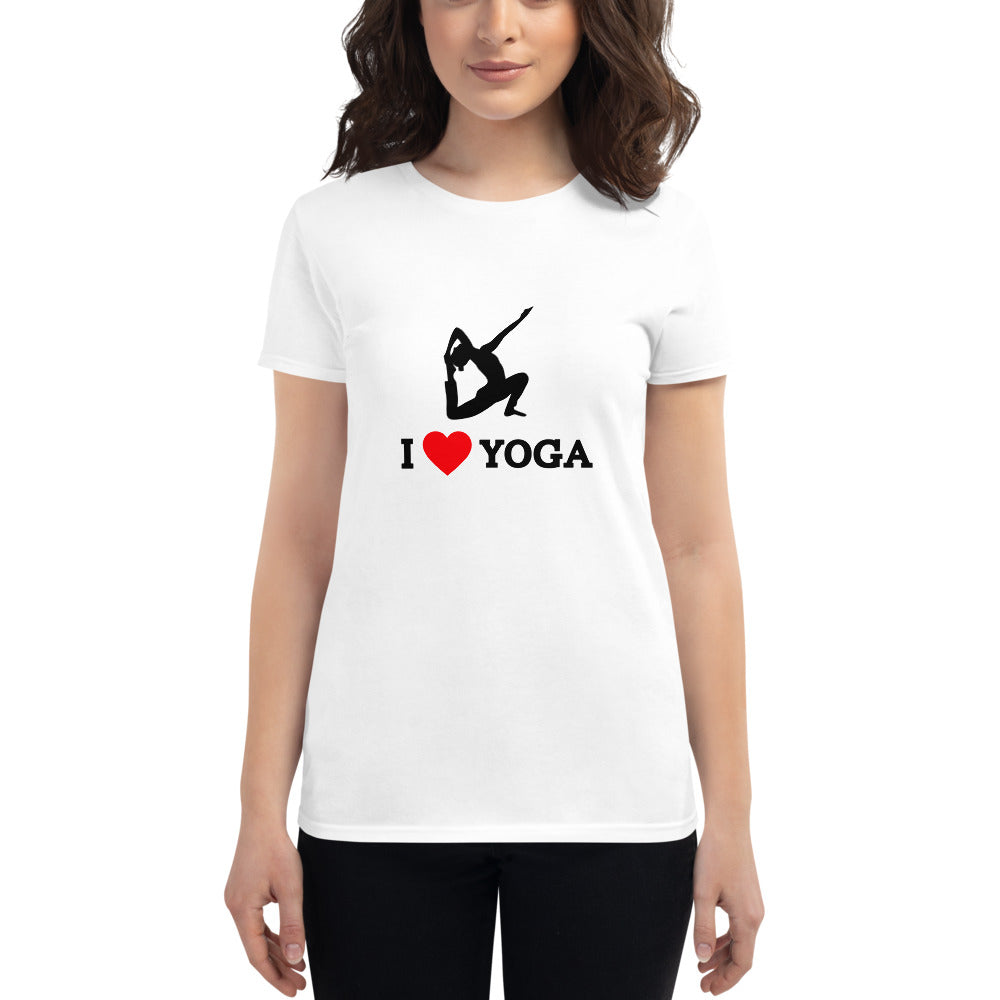 I LOVE YOGA - Women's short sleeve t-shirt