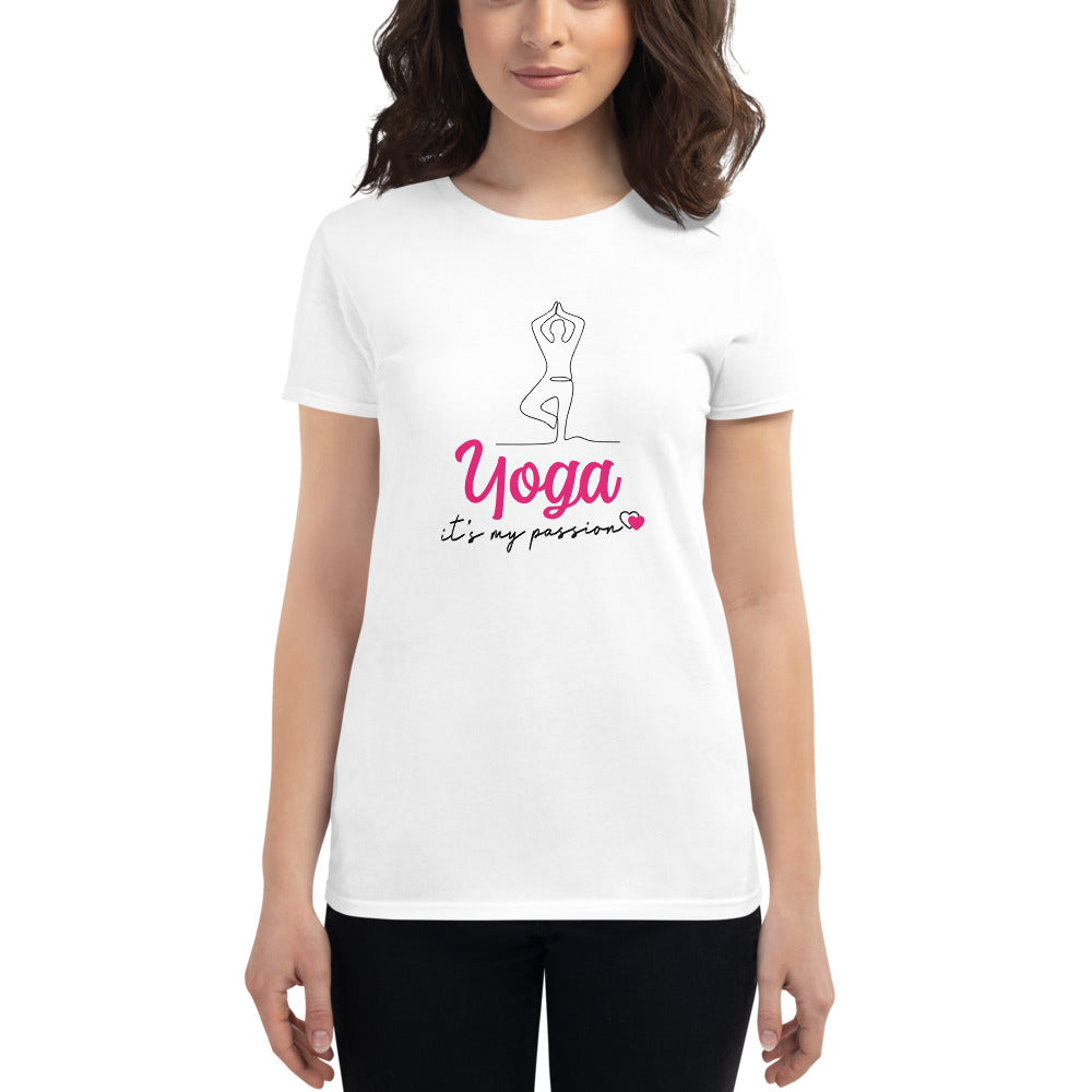 YOGA IT'S MY PASSION - Women's short sleeve t-shirt