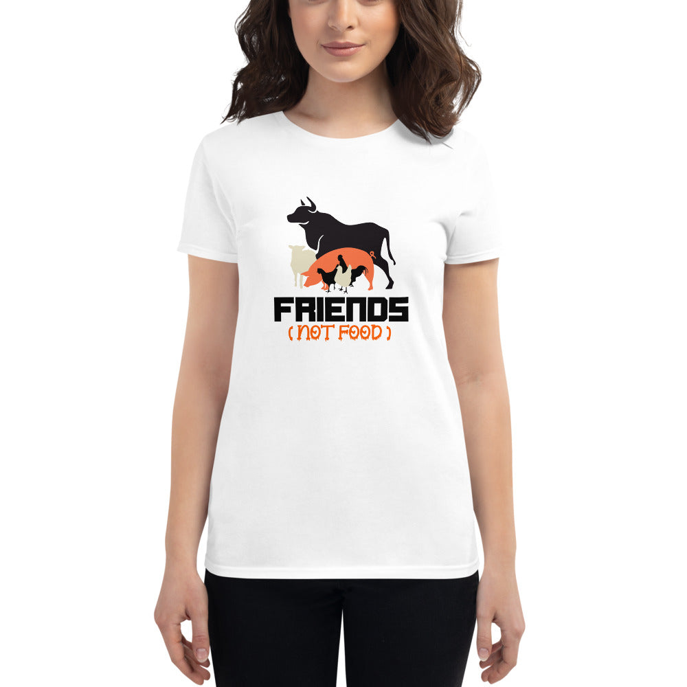 FRIENDS NOT FOOD - Women's short sleeve t-shirt