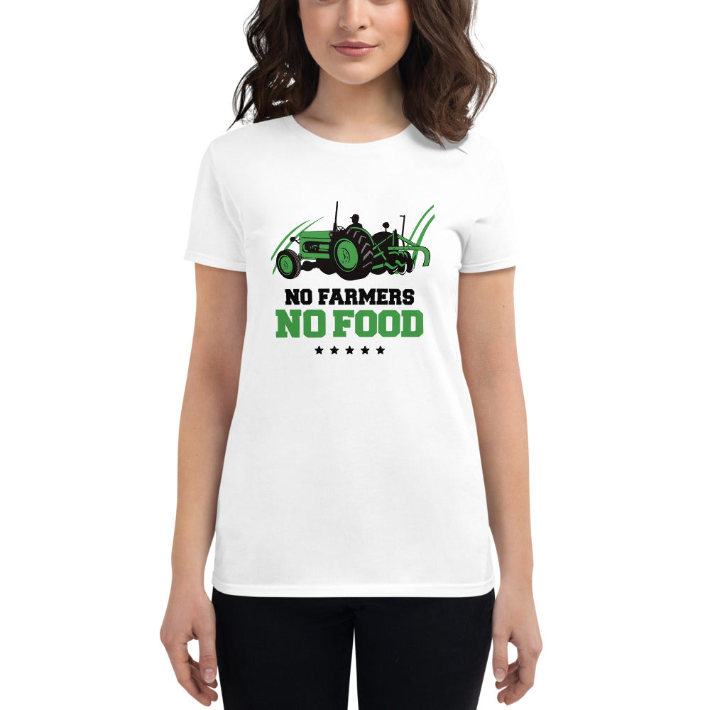 NO FARMERS NO FOOD - Women's short sleeve t-shirt