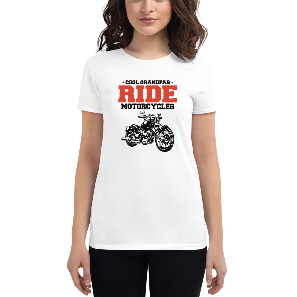 COOL GRANDPAS RIDE MOTORCYCLES - Women's short sleeve t-shirt