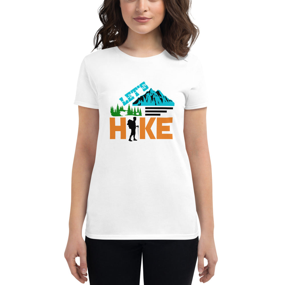 LET'S HIKE - Women's short sleeve t-shirt