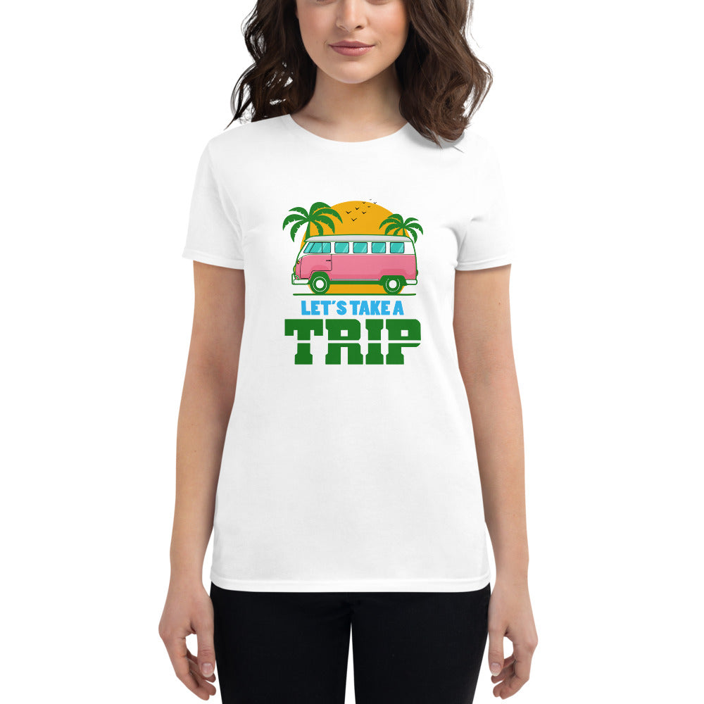 LET'S TAKE A TRIP - Women's short sleeve t-shirt