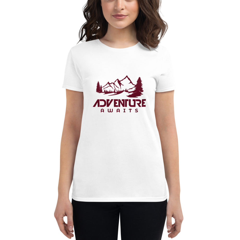 ADVENTURE AWAITS - Women's short sleeve t-shirt