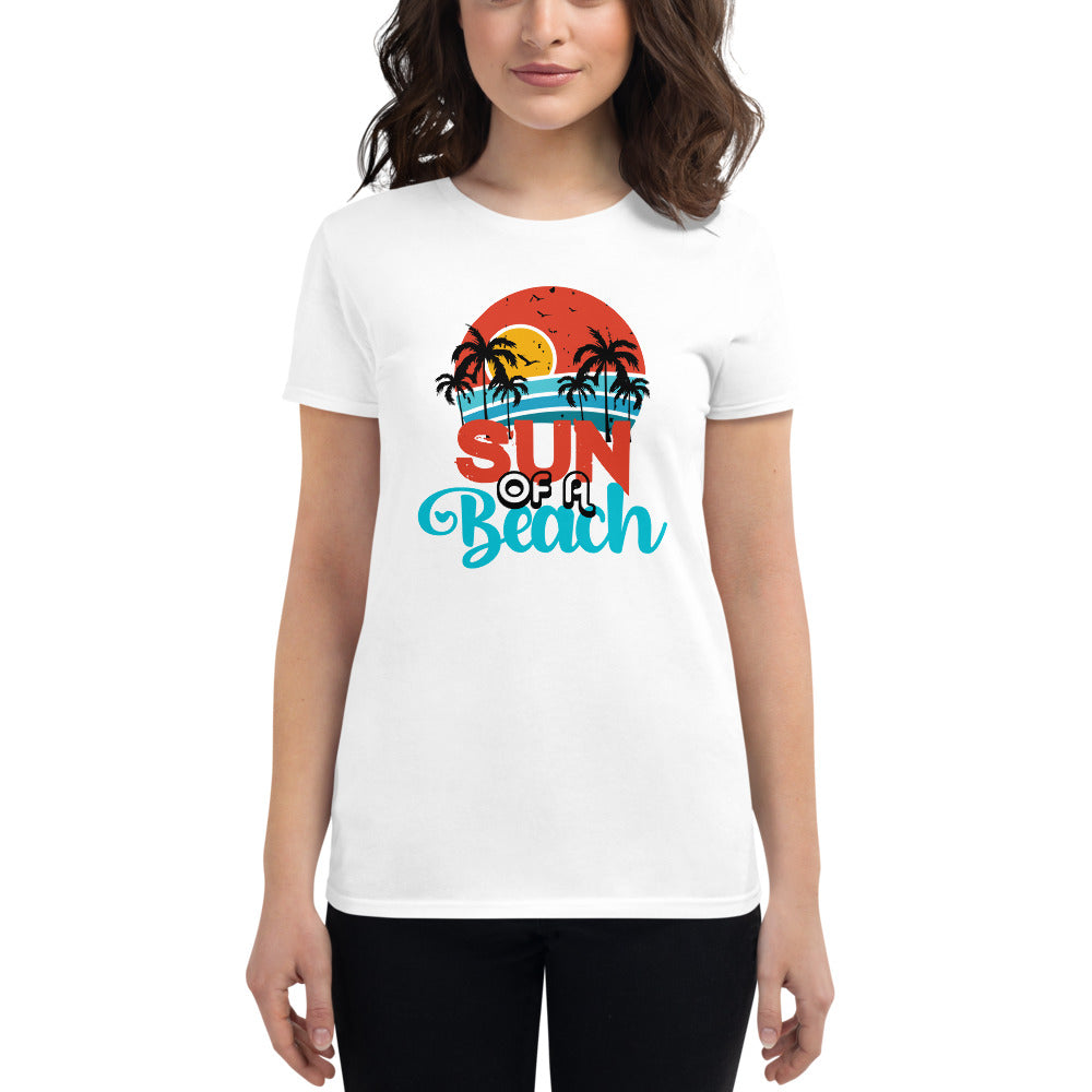 SUN OF A BEACH - Women's short sleeve t-shirt