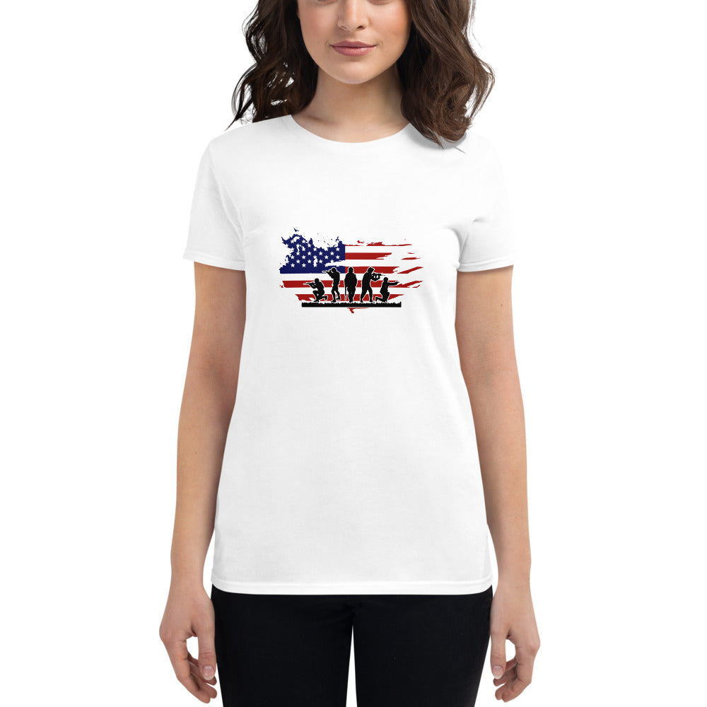 AMERICAN SOLDIERS - Women's short sleeve t-shirt