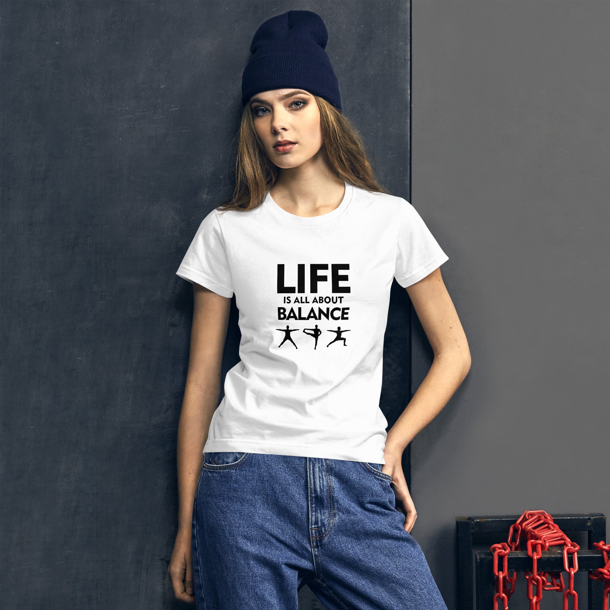 LIFE IS ALL ABOUT BALANCE - Women's short sleeve t-shirt