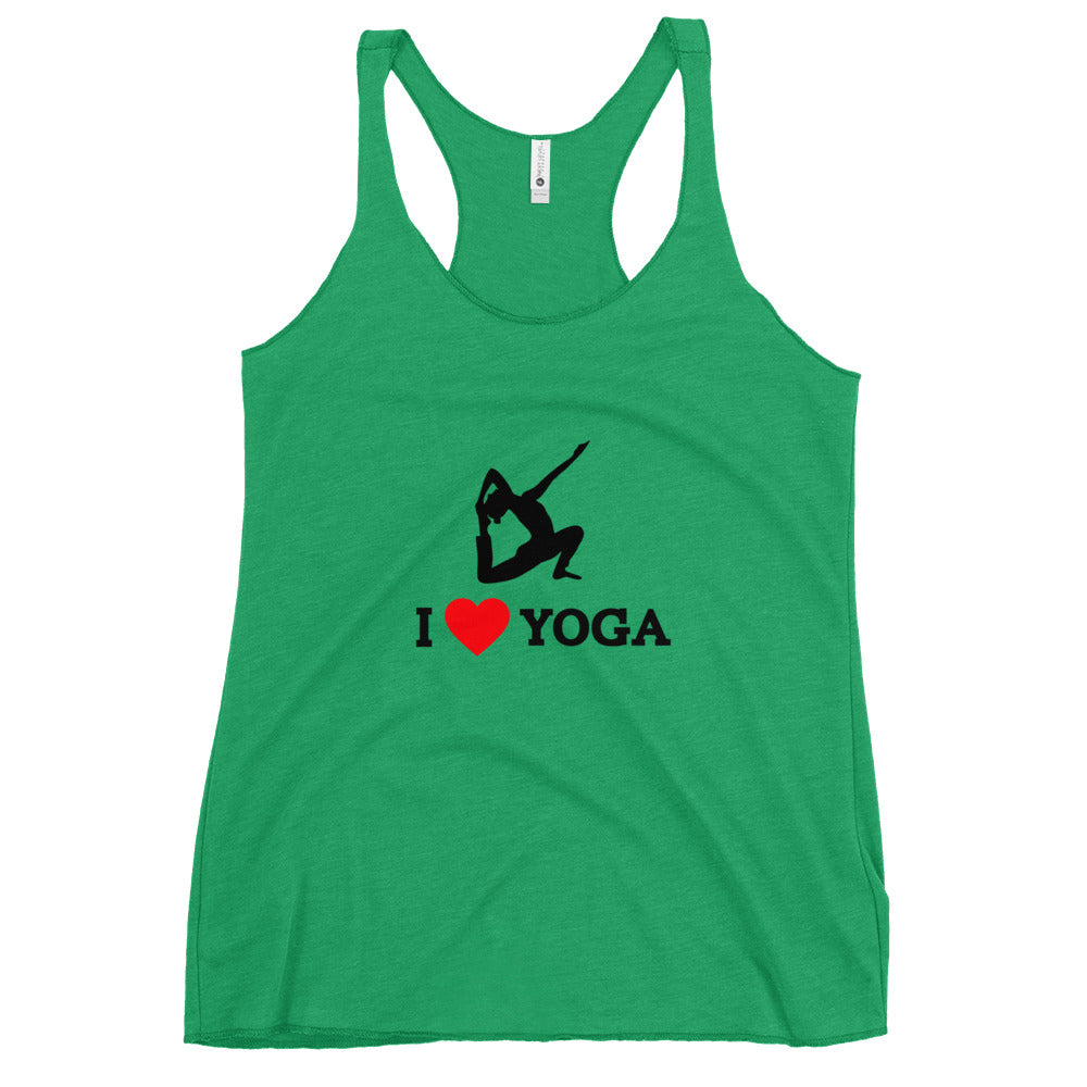 I LOVE YOGA - Women's Racerback Tank