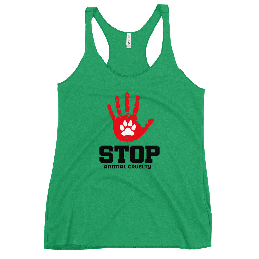 STOP ANIMAL CRUELTY - Women's Racerback Tank