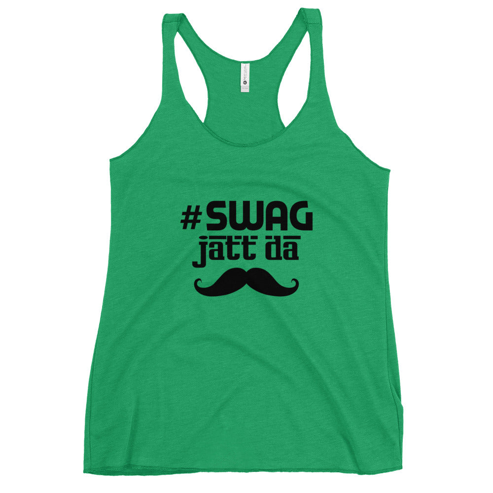 SWAG JATT DA - Women's Racerback Tank