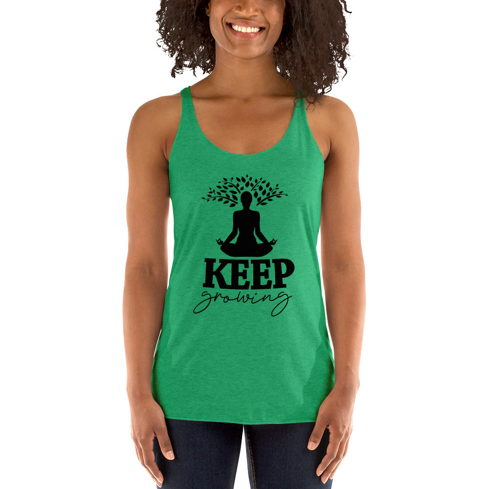 KEEP GROWING - Women's Racerback Tank