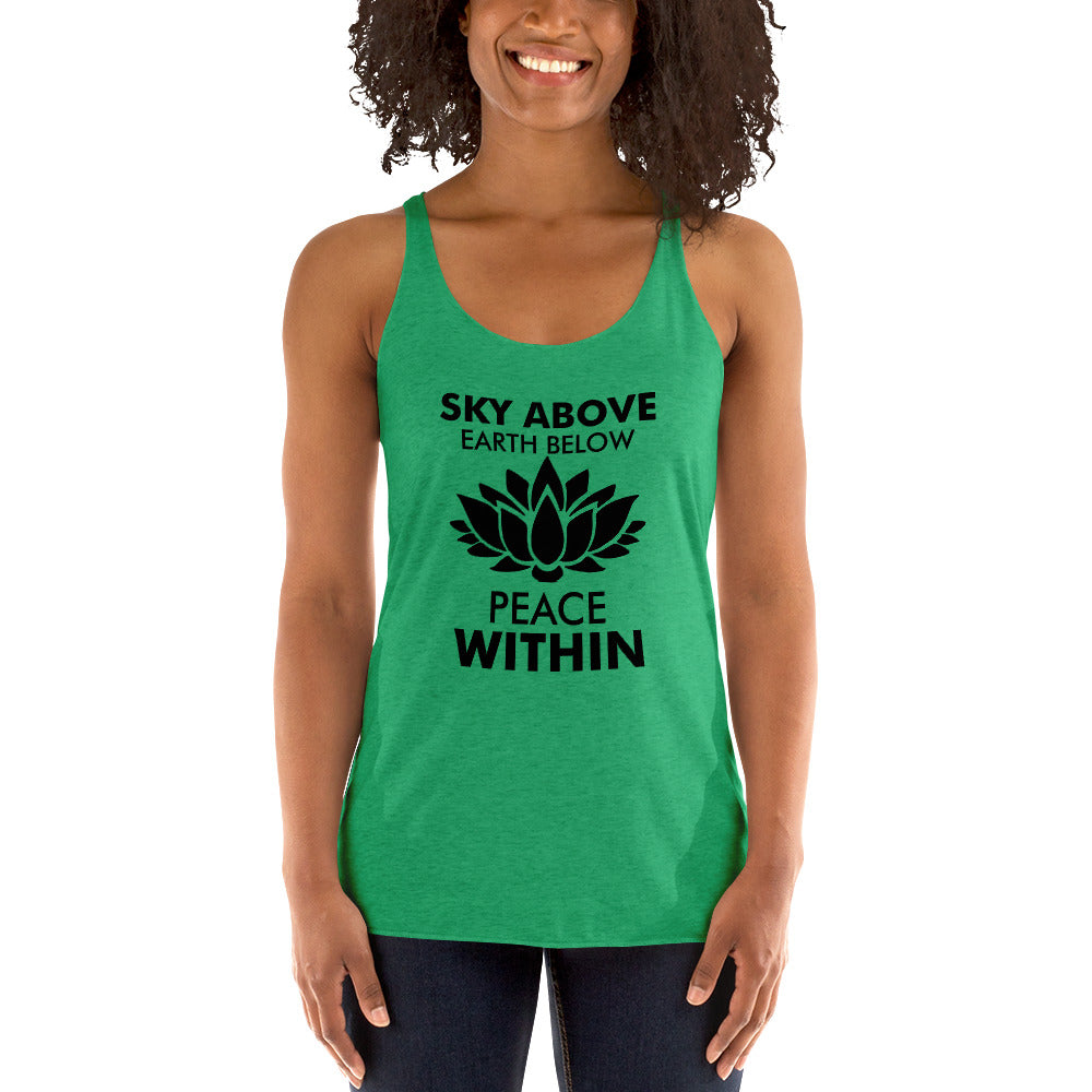 SKY ABOVE EARTH BELOW - Women's Racerback Tank