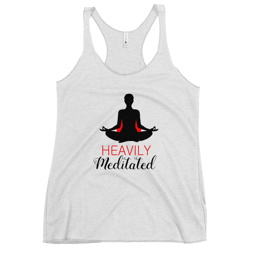 HEAVILY MEDITATED - Women's Racerback Tank