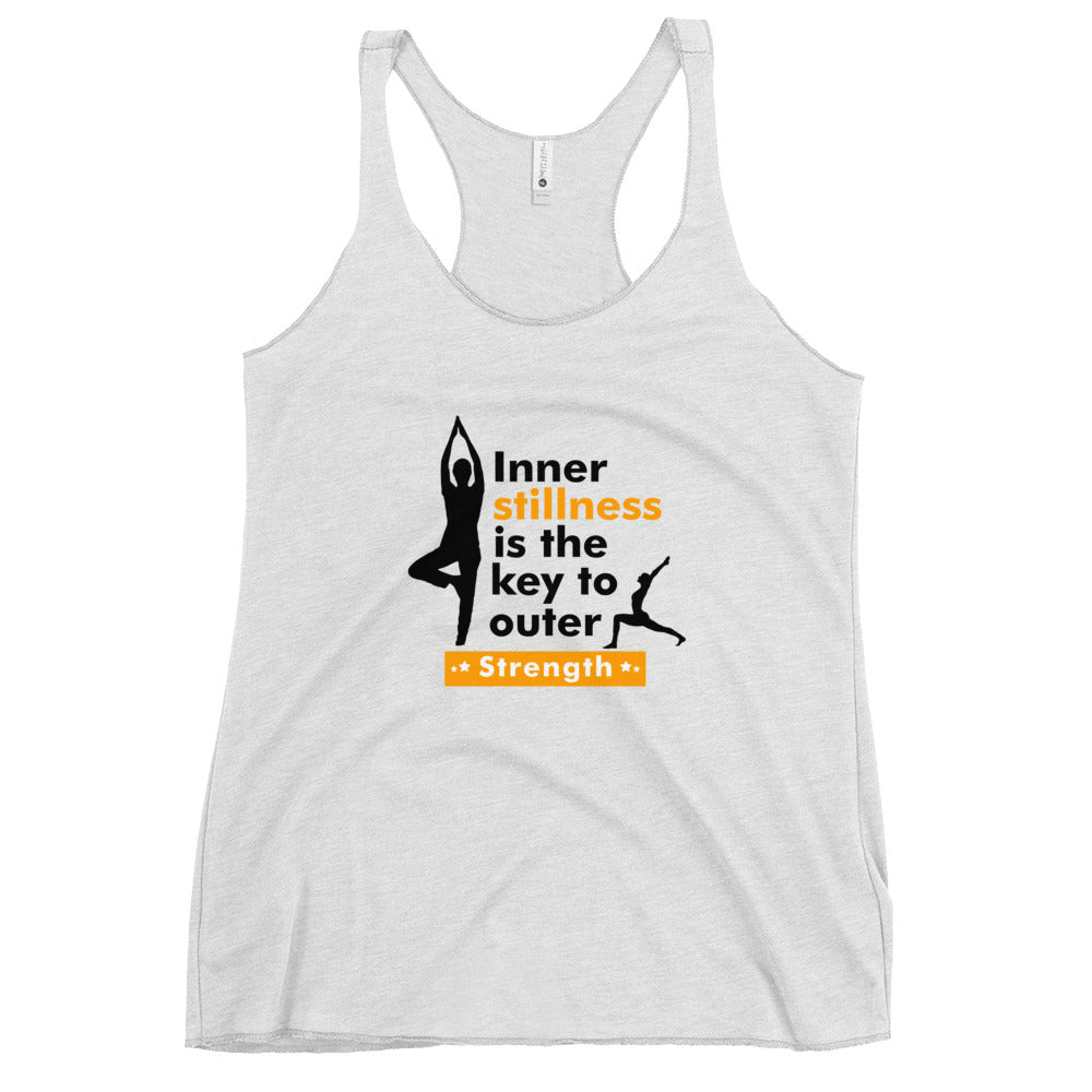 INNER STILLNESS IS THE KEY - Women's Racerback Tank