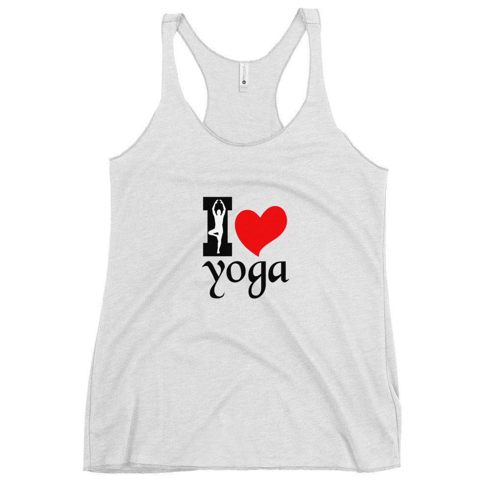 I LOVE YOGA - Women's Racerback Tank