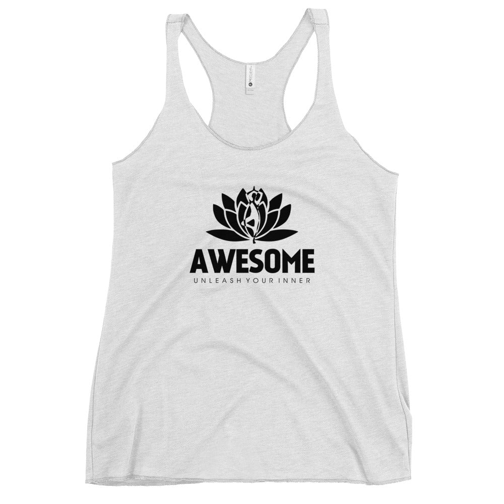 AWESOME UNLEASH YOUR INNER - Women's Racerback Tank