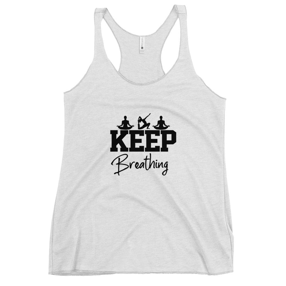 KEEP BREATHING - Women's Racerback Tank
