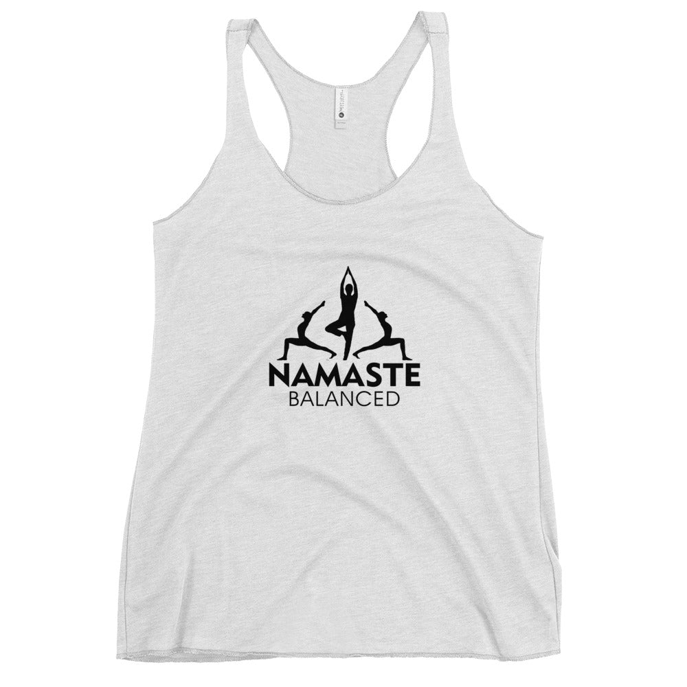 NAMASTE BALANCED - Women's Racerback Tank