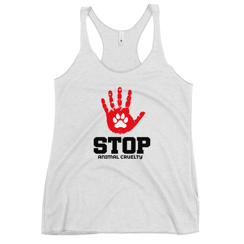 STOP ANIMAL CRUELTY - Women's Racerback Tank