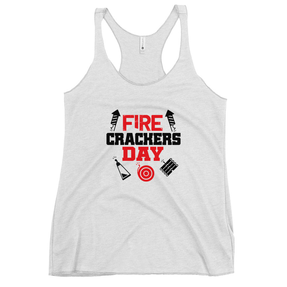 FIRE CRACKERS DAY - Women's Racerback Tank