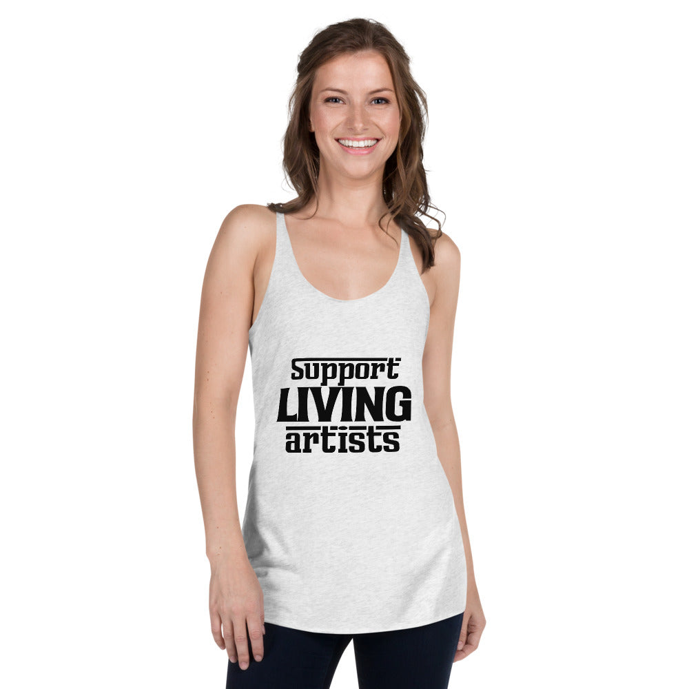 SUPPORT LIVING ARTISTS - Women's Racerback Tank