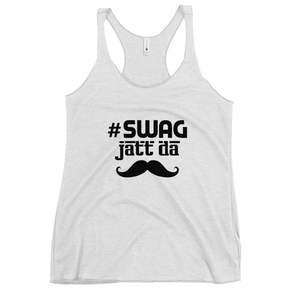 SWAG JATT DA - Women's Racerback Tank