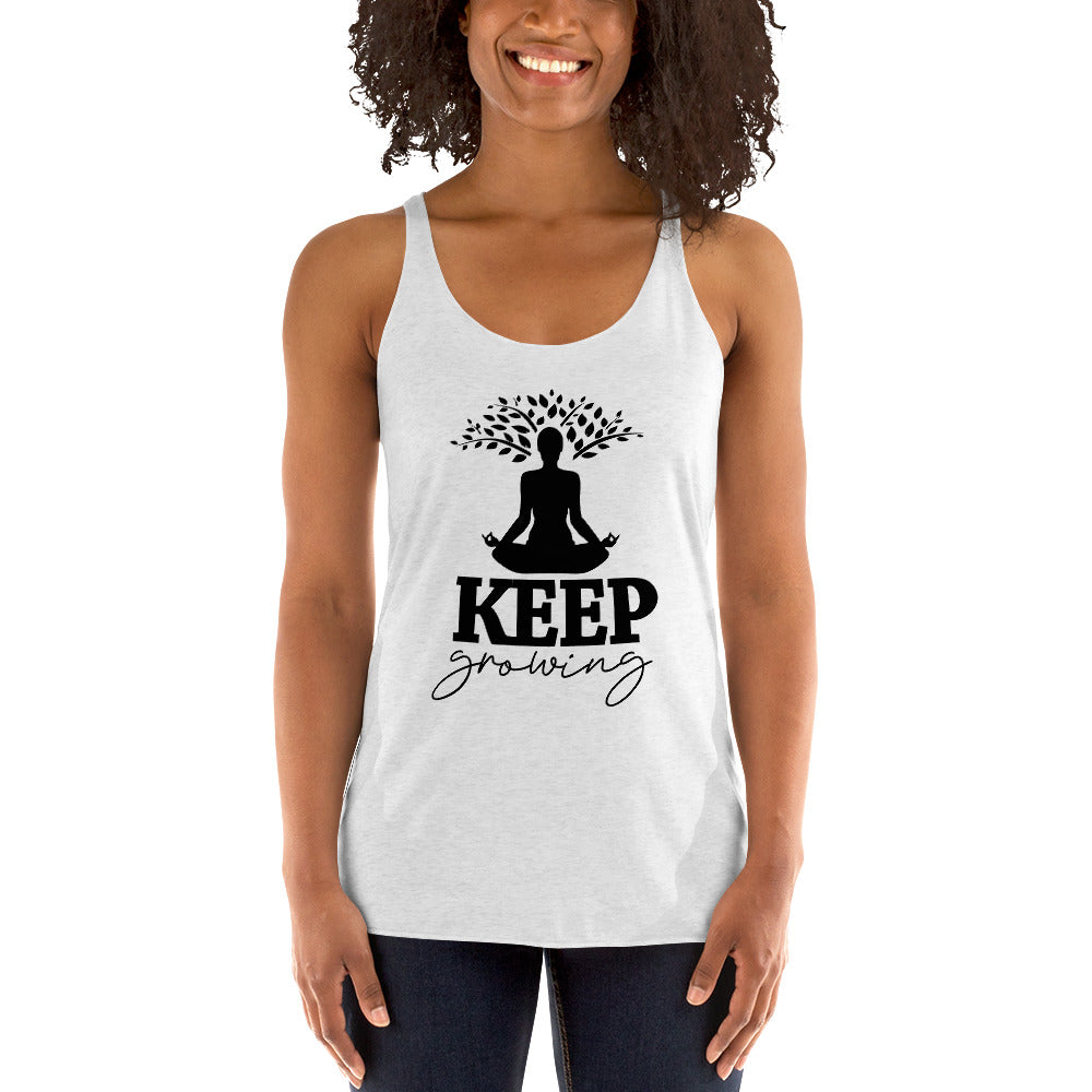 KEEP GROWING - Women's Racerback Tank