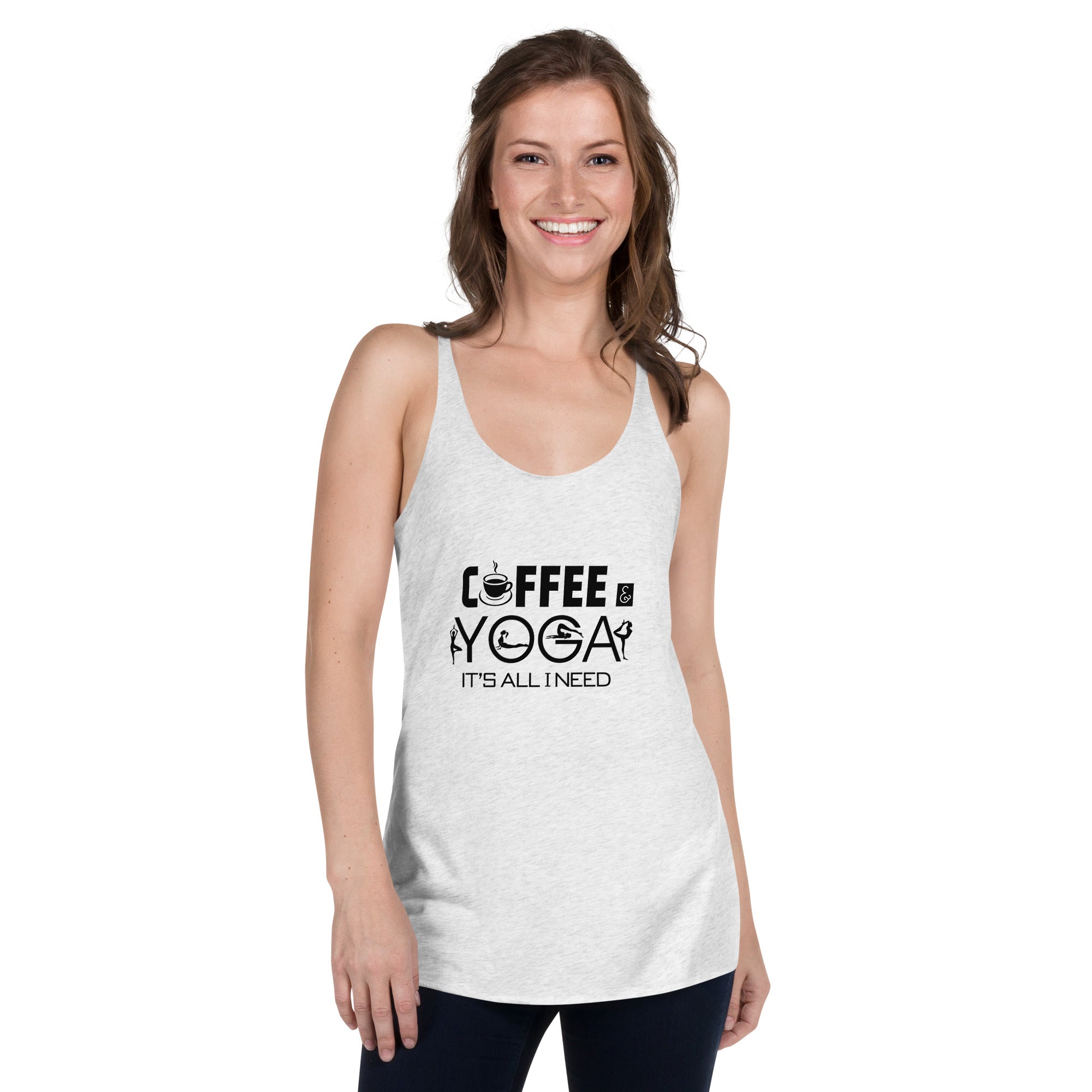 COFFEE YOGA IT'S ALL I NEED - Women's Racerback Tank