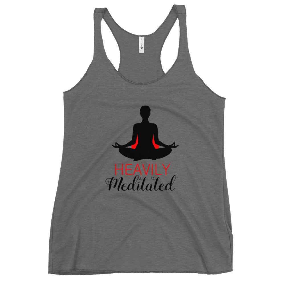 HEAVILY MEDITATED - Women's Racerback Tank