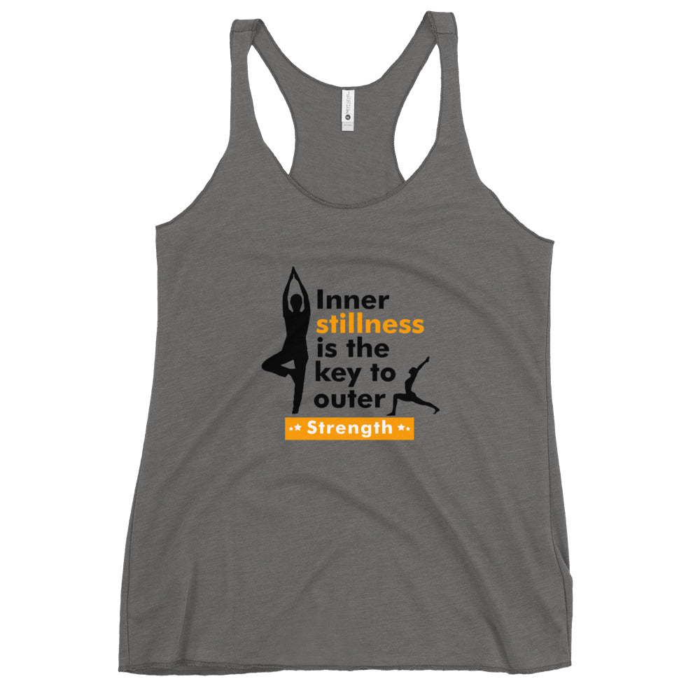 INNER STILLNESS IS THE KEY - Women's Racerback Tank