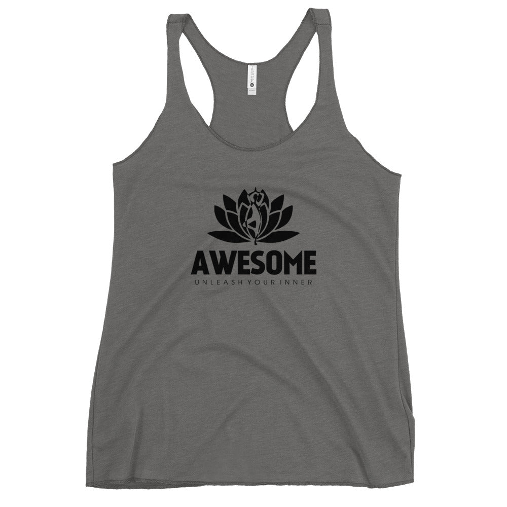 AWESOME UNLEASH YOUR INNER - Women's Racerback Tank
