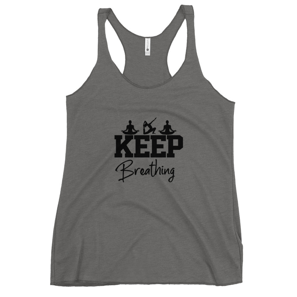 KEEP BREATHING - Women's Racerback Tank