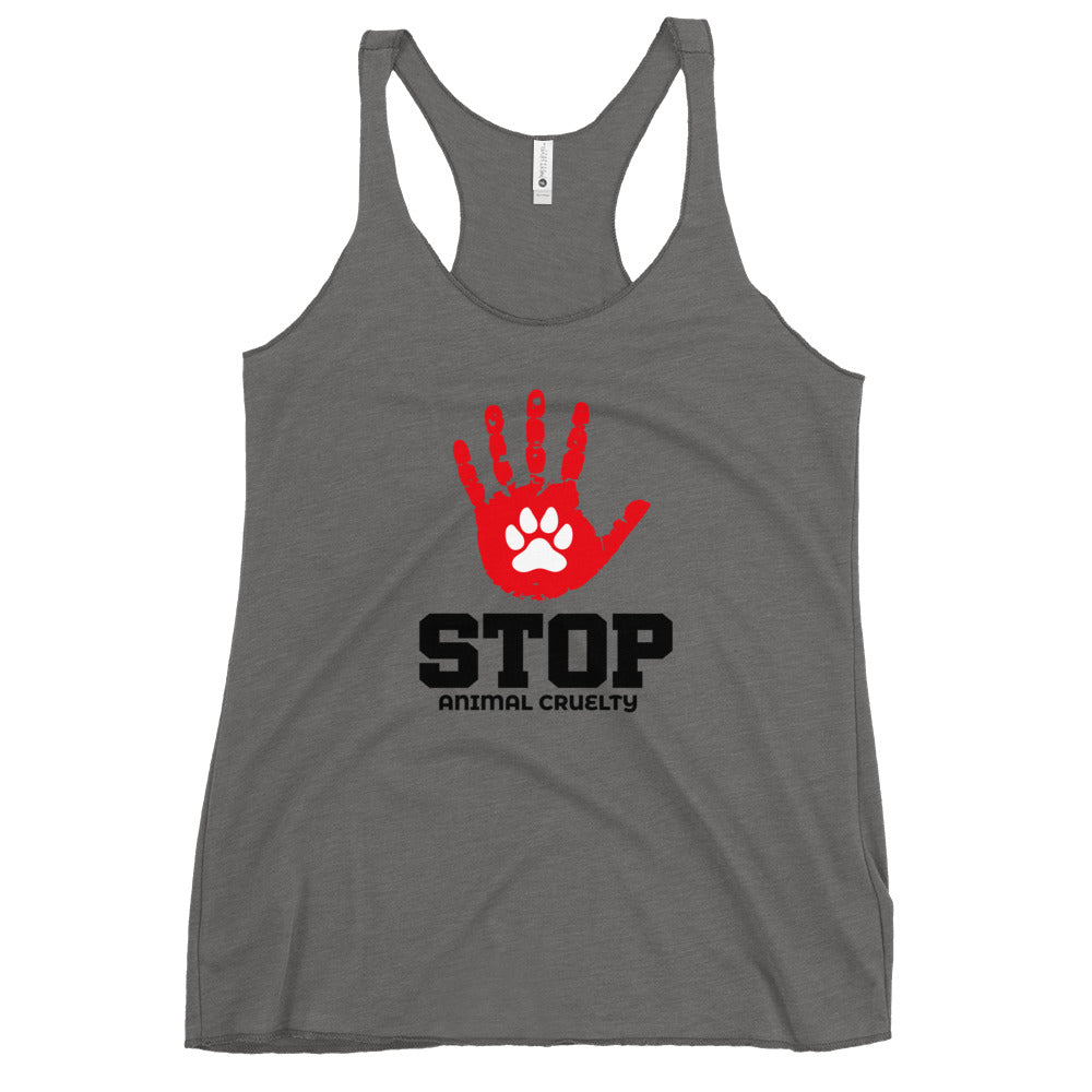 STOP ANIMAL CRUELTY - Women's Racerback Tank