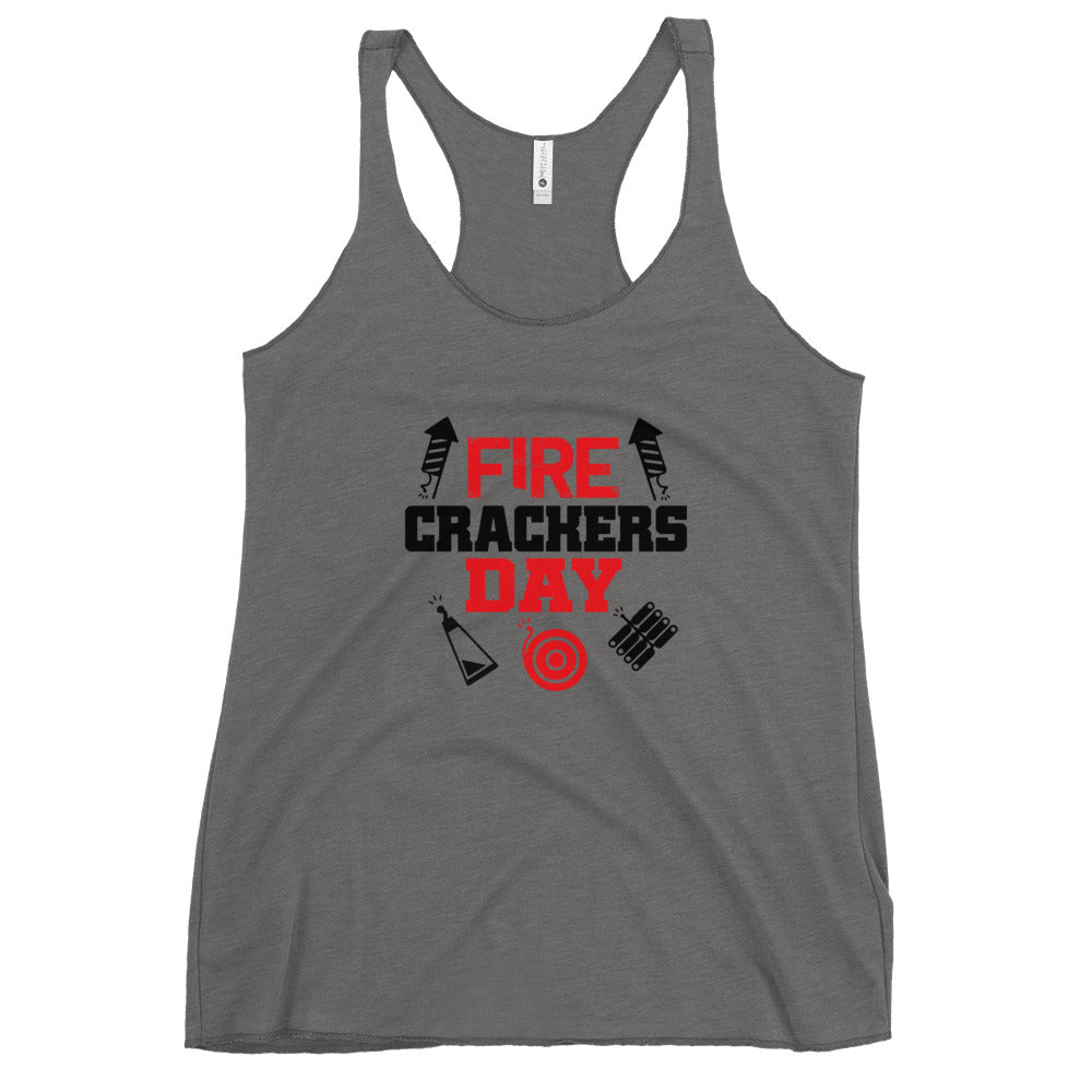 FIRE CRACKERS DAY - Women's Racerback Tank