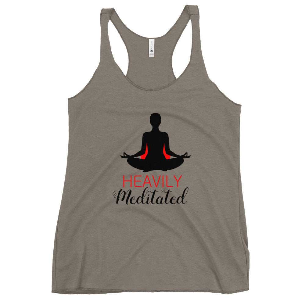 HEAVILY MEDITATED - Women's Racerback Tank