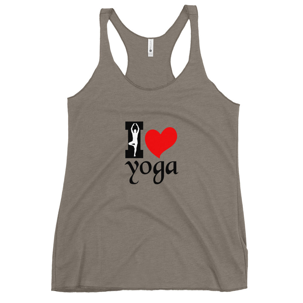 I LOVE YOGA - Women's Racerback Tank