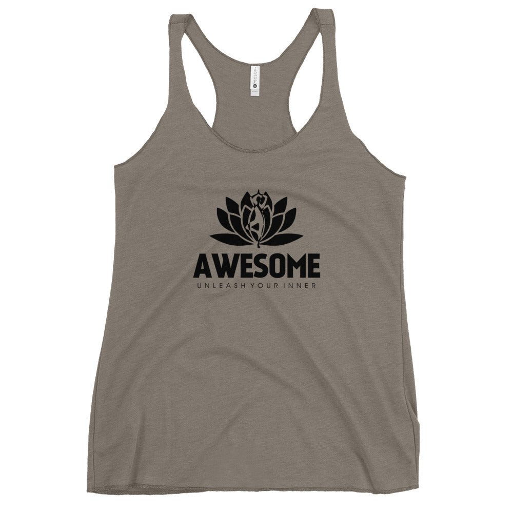 AWESOME UNLEASH YOUR INNER - Women's Racerback Tank