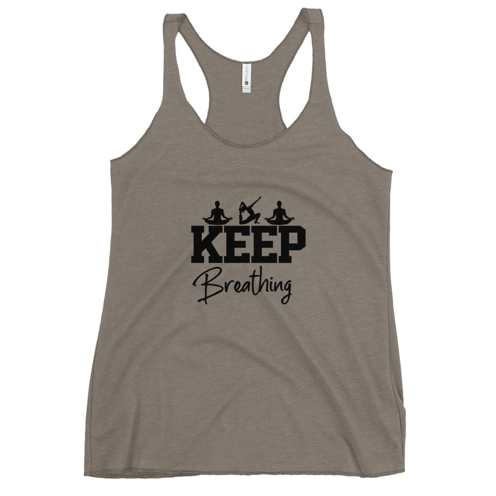 KEEP BREATHING - Women's Racerback Tank