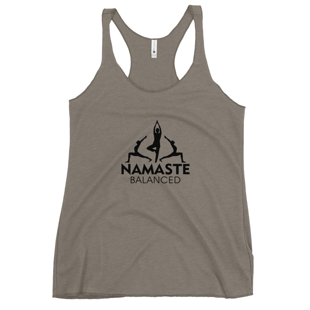 NAMASTE BALANCED - Women's Racerback Tank