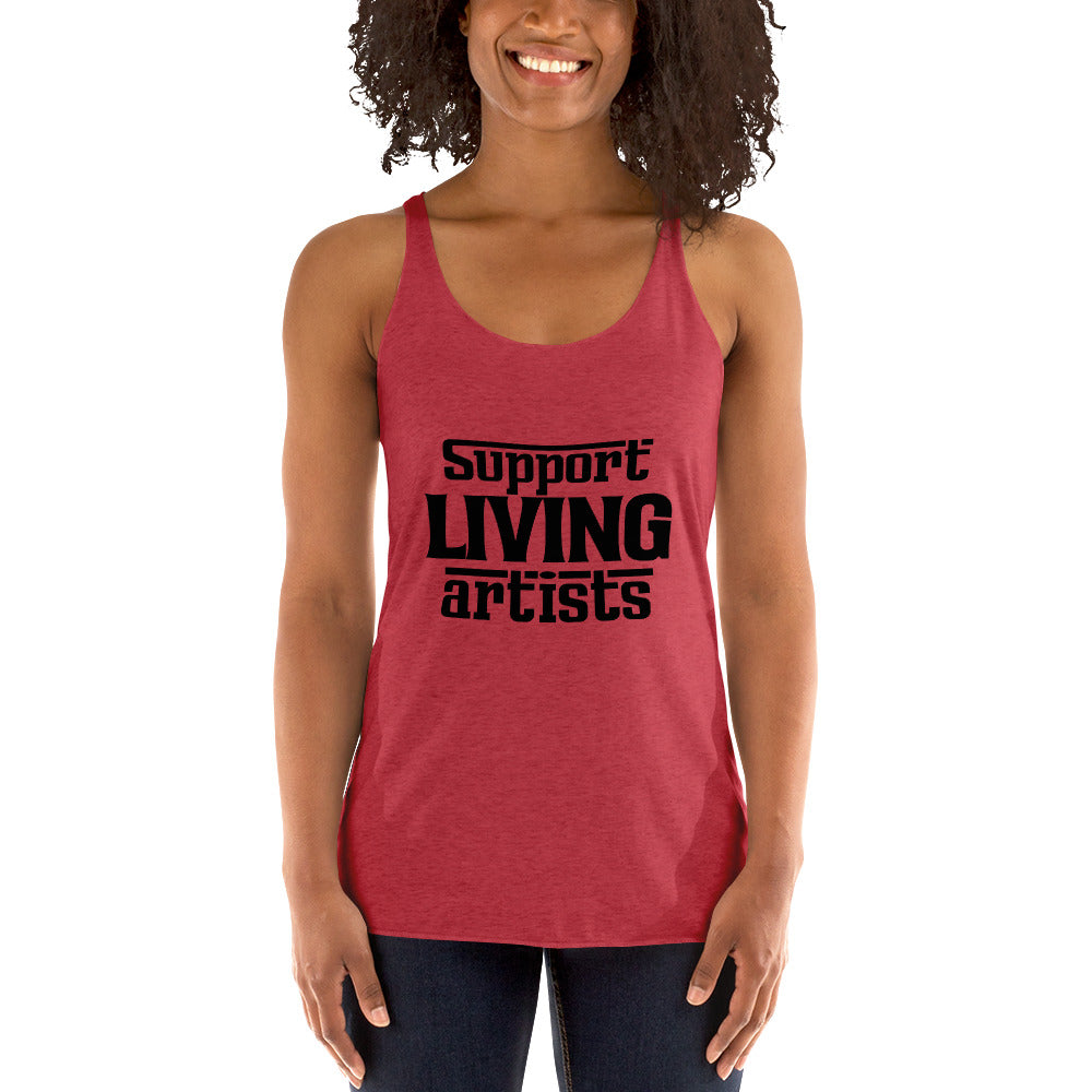 SUPPORT LIVING ARTISTS - Women's Racerback Tank
