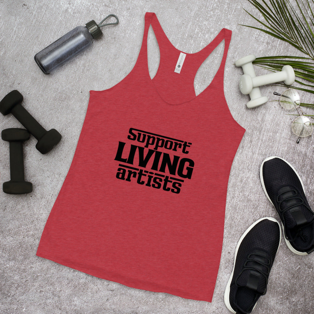 SUPPORT LIVING ARTISTS - Women's Racerback Tank