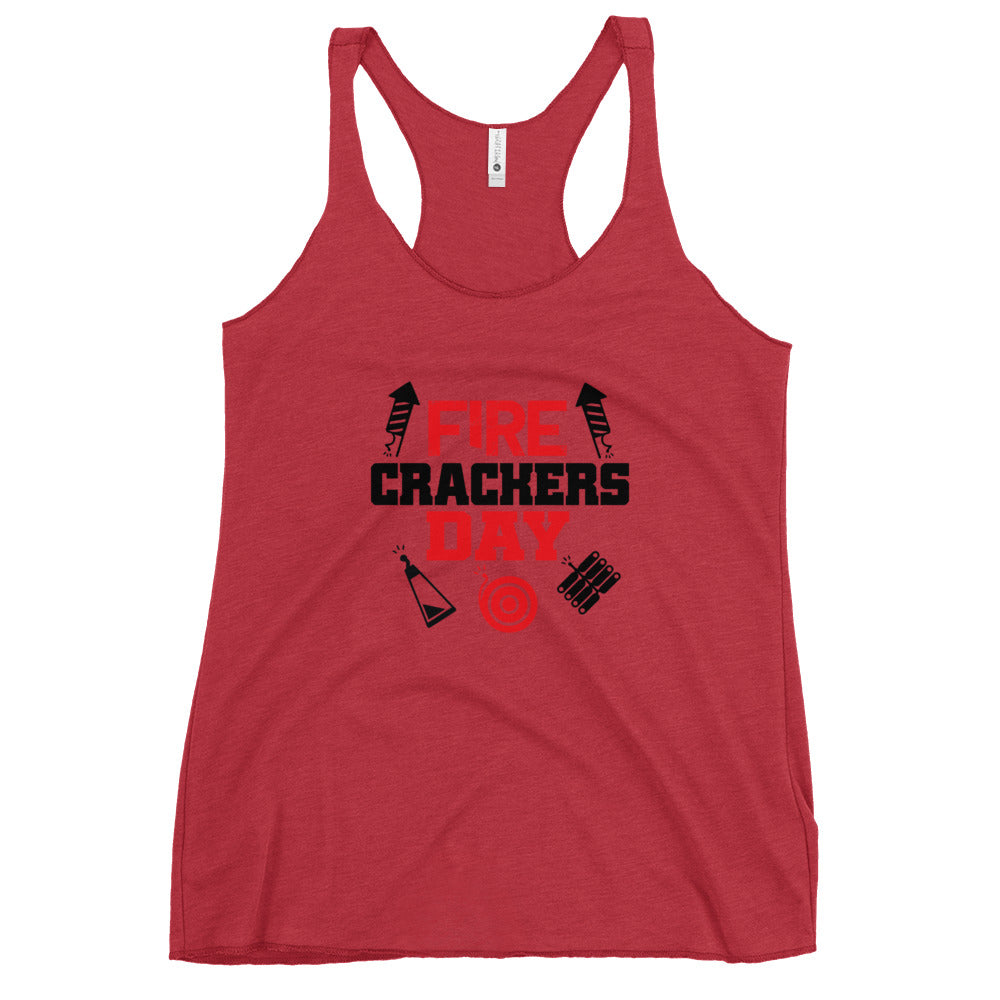 FIRE CRACKERS DAY - Women's Racerback Tank