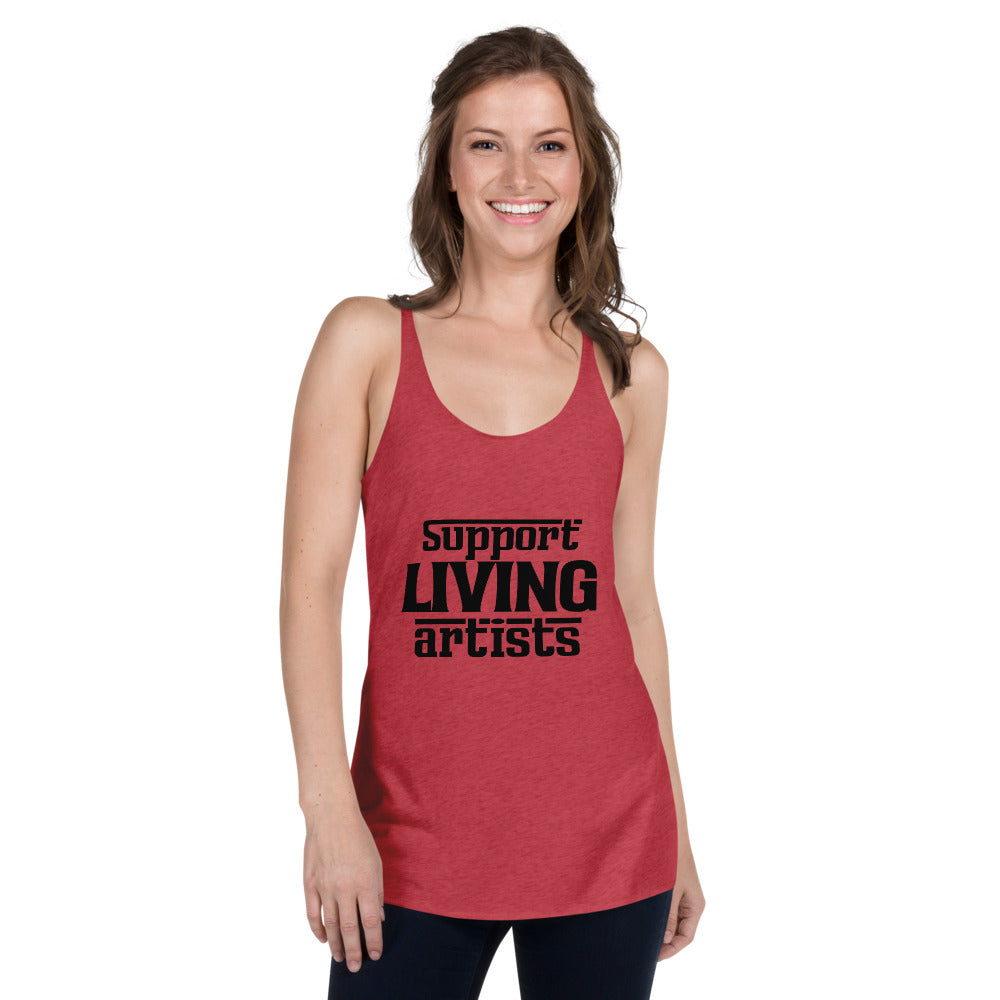 SUPPORT LIVING ARTISTS - Women's Racerback Tank