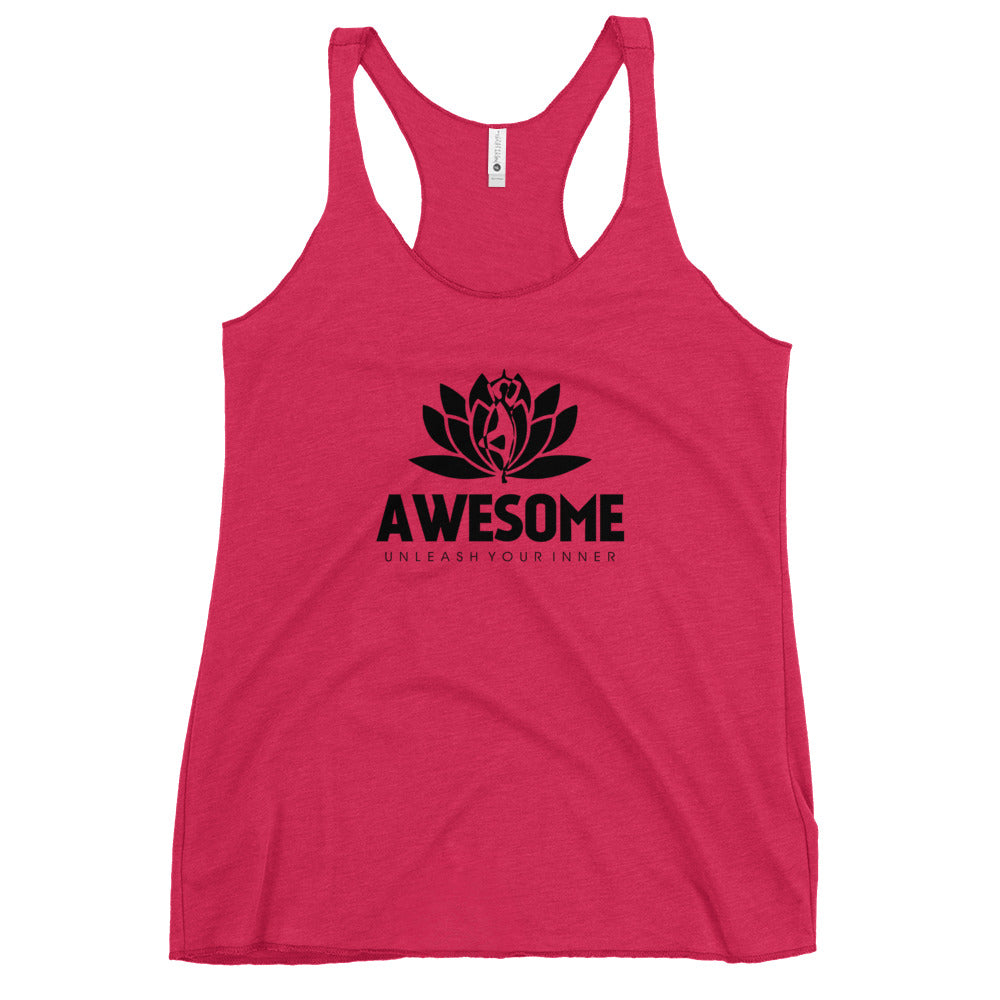AWESOME UNLEASH YOUR INNER - Women's Racerback Tank