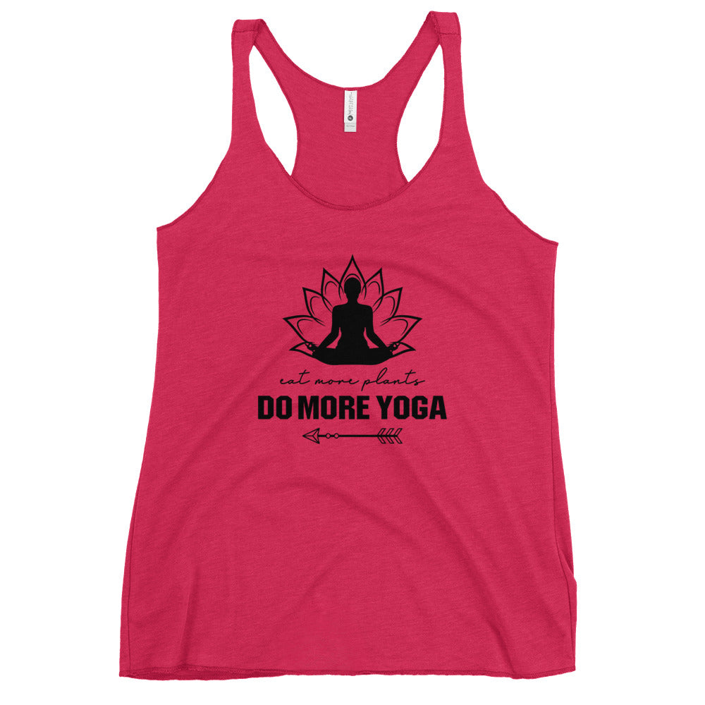 EAT MORE PLANTS DO MORE YOGA - Women's Racerback Tank