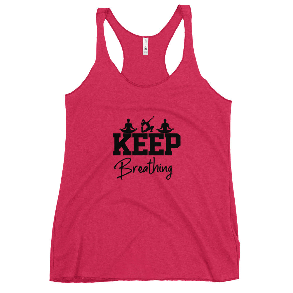 KEEP BREATHING - Women's Racerback Tank