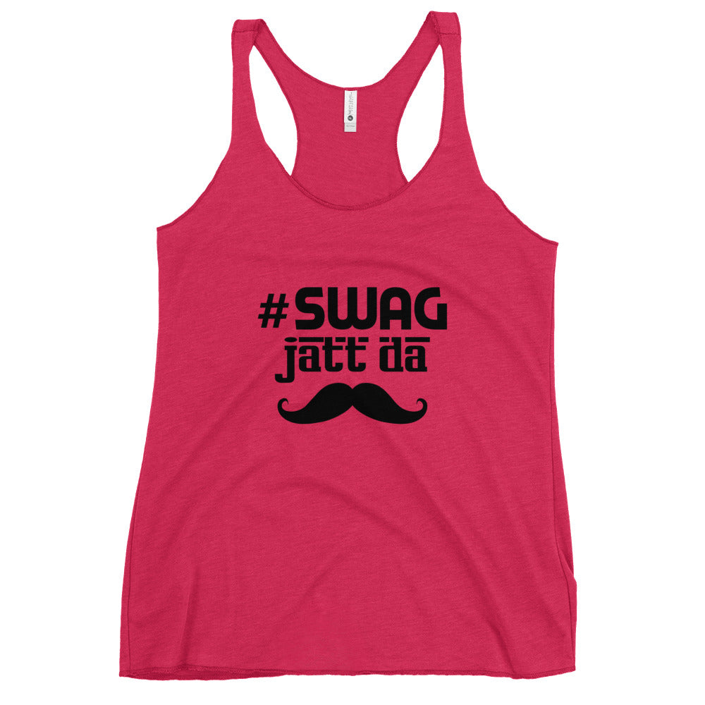 SWAG JATT DA - Women's Racerback Tank