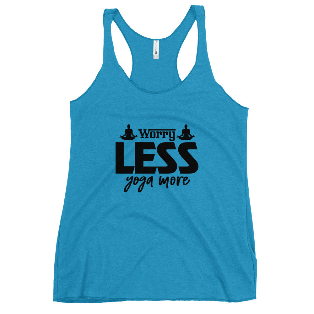 WORRY LESS YOGA MORE - Women's Racerback Tank